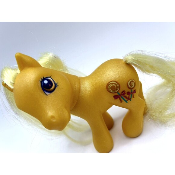 My Little Pony G3 Hasbro 2002 Butterscotch with Yellow Tinsel Hair - Picture 4 of 15